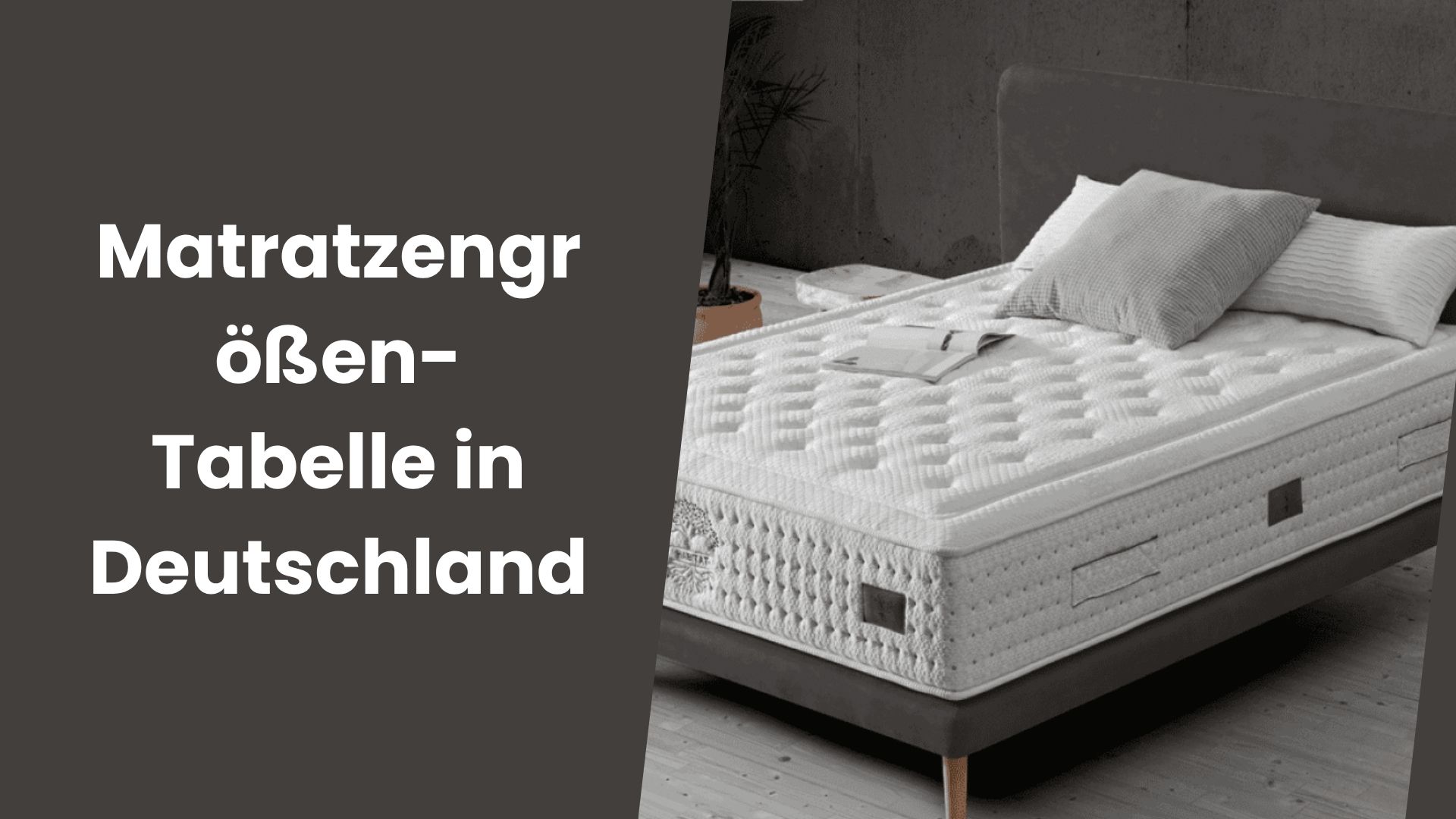 Matratzengrößen-Tabelle in Deutschland