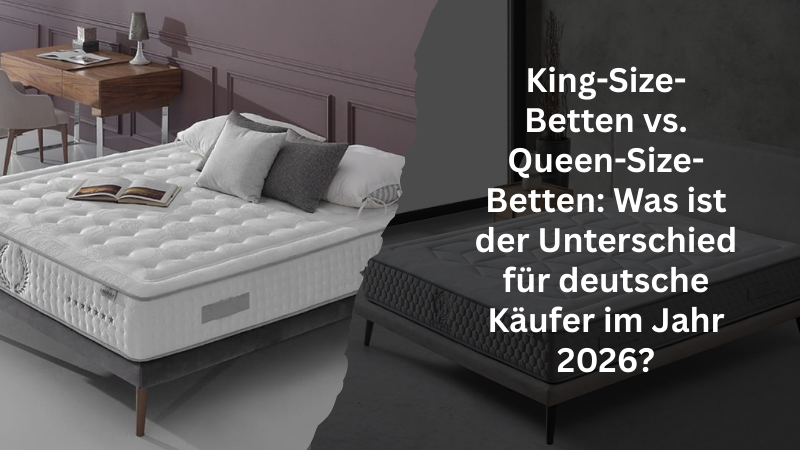 King-Size-Betten vs. Queen-Size-Betten: Was ist  der Unterschied für deutsche Käufer im Jahr 2026?