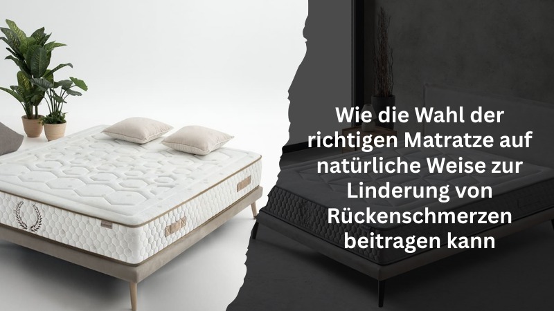 Wie die Wahl der richtigen Matratze auf natürliche Weise zur Linderung von Rückenschmerzen beitragen kann