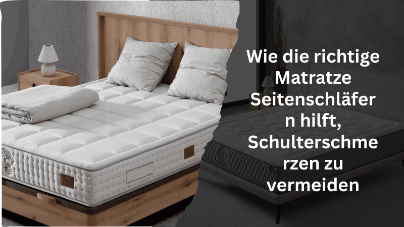 Wie die richtige Matratze Seitenschläfern hilft, Schulterschmerzen zu vermeiden