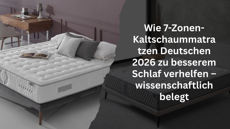 Wie 7-Zonen-Kaltschaummatratzen Deutschen 2026 zu besserem Schlaf verhelfen – wissenschaftlich belegt